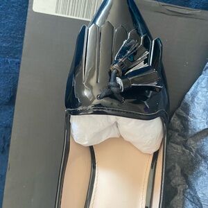 Eloquii Black Patent Tassel Loafers